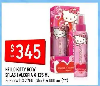 Walmart Hello Kitty Body Splash Alegria x 125ml oferta
