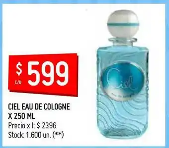 Walmart Ciel Eau De Cologne x 250ml oferta