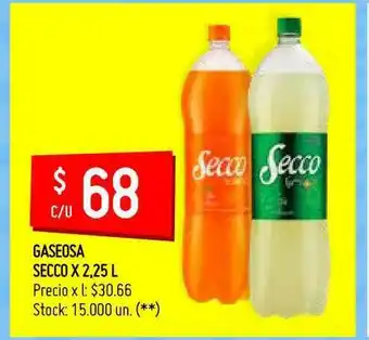 Walmart Secco Gaseosa x 2,2 L oferta
