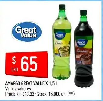 Walmart Great Value Amargo x 1,5L oferta