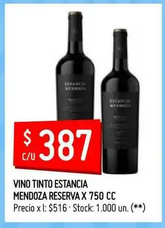 Estancia Mendoza Vinto Tinto Reserva x 750cc