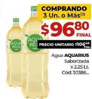 Diarco Aquarius Agua Saborizada x 2.25Lt oferta