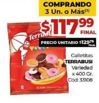 Diarco Terrabusi Galletitas Variedad x 400gr oferta