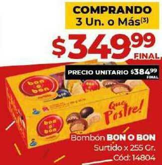 Diarco Bon O Bon Bombón Surtido x 255gr oferta