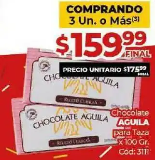 Diarco Aguila Para Taza Chocolate x 100gr oferta