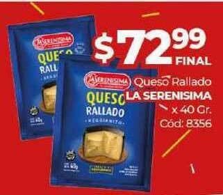 Diarco La Serenisima Queso Rallado x 40gr oferta