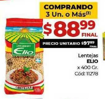 Diarco Elio Lentejas x 400gr oferta