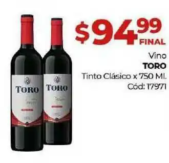 Diarco Toro Tinto Clásico Vino x 750ml oferta
