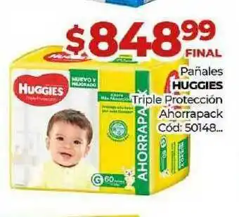 Diarco Huggies Triple Protección Pañales Ahorrapack oferta