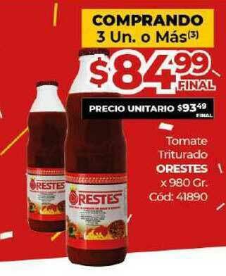 Diarco Orestes Tomate Triturado x 980gr oferta