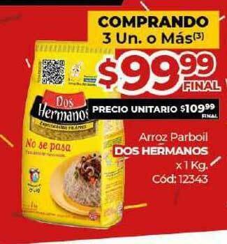 Diarco Dos Hermanos Arroz Parboil x 1Kg oferta