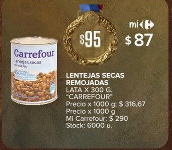 Carrefour Express Lentejas Secas Remojadas oferta