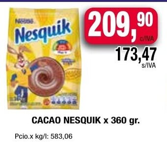 Maxiconsumo Cacao Nesquik x 360 gr oferta