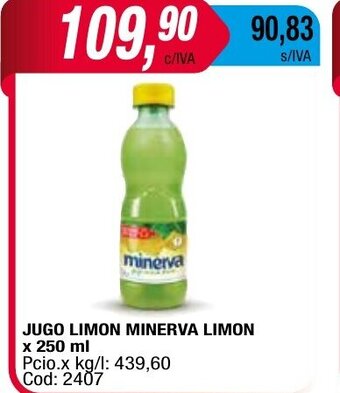 Maxiconsumo Jugo Limon Minerva Limon x 250ml oferta