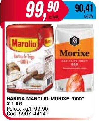 Maxiconsumo Harina Marolio-Morixe "000" x 1 kg oferta