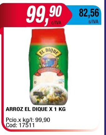 Maxiconsumo Arroz el Dique x 1 kg oferta