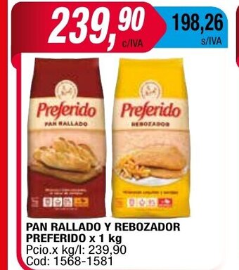 Maxiconsumo Pan Rallado y Rebozador Preferido x 1 kg oferta