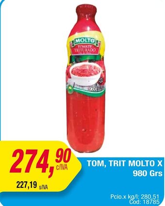 Maxiconsumo Tom, Trit Molto x 980 grs oferta