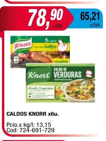 Maxiconsumo Caldos Knorr x 6u oferta