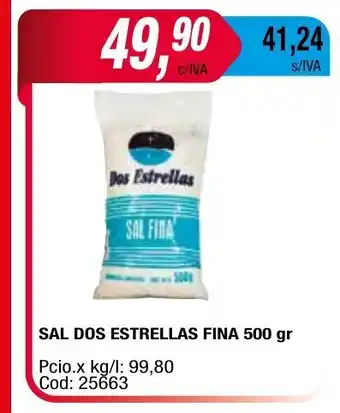 Maxiconsumo Sal Dos Estrellas Fina 500 gr oferta