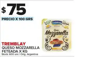 Carrefour Maxi Tremblay Queso Mozzarella Feteada oferta