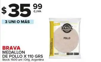 Carrefour Maxi Brava Medallon De Pollo X 110 Grs oferta