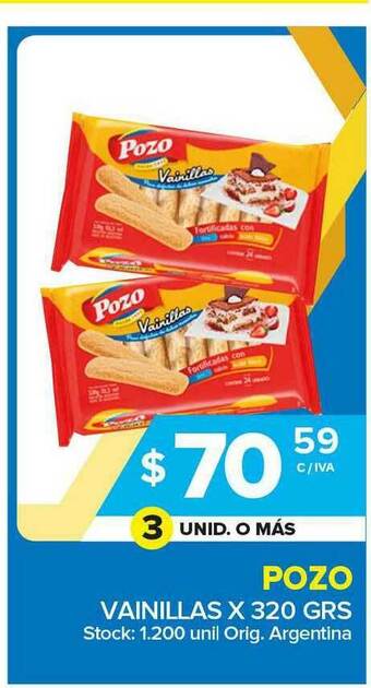 Carrefour Maxi Pozo Vainillas X 320 Grs oferta