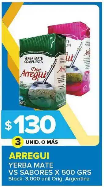 Carrefour Maxi Arregui Yerba Mate VS Sabores X 500 Grs oferta