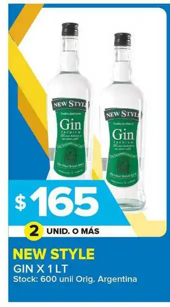 Carrefour Maxi New Style Gin X 1 Lt oferta