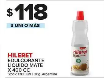 Carrefour Maxi Hileret Edulcorante Liquido Mate X 400 Cc oferta