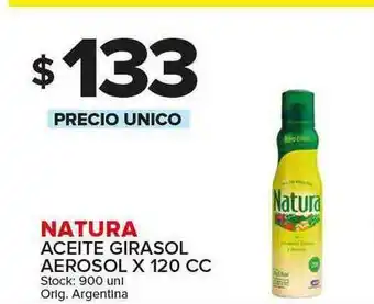 Carrefour Maxi Natura Aceite Girasol Aerosol x 120 Cc oferta