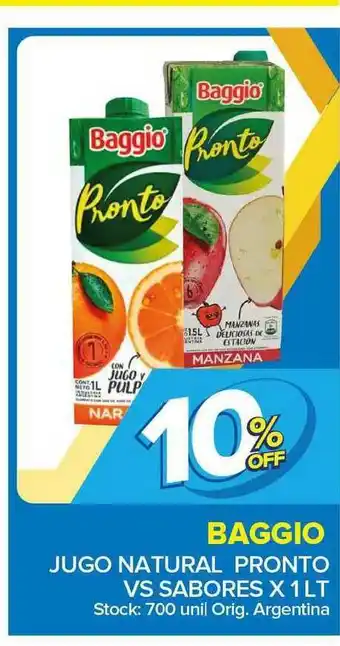 Carrefour Maxi Baggio Jugo Natural Pronto VS Sabores X 1 Lt oferta