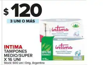 Carrefour Maxi Intima Tampones Medio/Super x 16un oferta