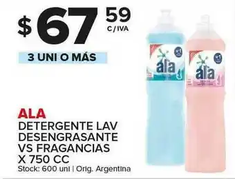Carrefour Maxi Ala Detergente Lav Desengrasante VS Fragancias X 750 Cc oferta