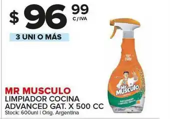 Carrefour Maxi Mr Musculo Limpiador Cocina Advanced Gat. X 500 Cc oferta