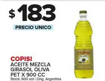Carrefour Maxi Copisi Aceite Mezcla Girasol Oliva Pet X 900 Cc oferta