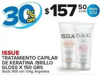Carrefour Maxi Issue Tratamiento Capilar De Keratina/ Brillo Gloss x 150grs oferta
