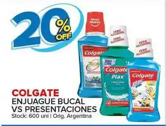 Carrefour Maxi Colgate Enjuague Bucal VS Presentaciones 20% OFF oferta