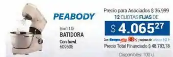 Cooperativa Obrera Peabody batidora oferta