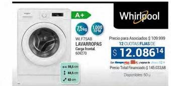 Cooperativa Obrera Lavarropas whirlpool oferta