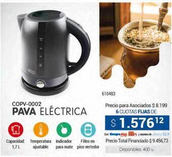 Cooperativa Obrera Pava eléctrica oferta
