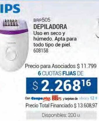 Cooperativa Obrera Depiladora philips oferta