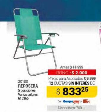 Cooperativa Obrera Reposera oferta