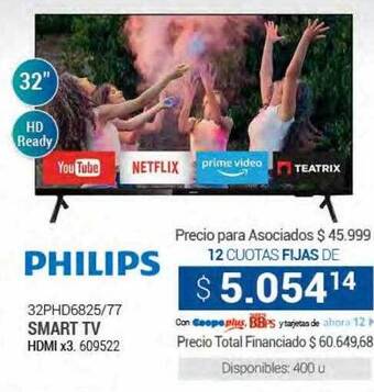 Cooperativa Obrera Smart tv philips oferta