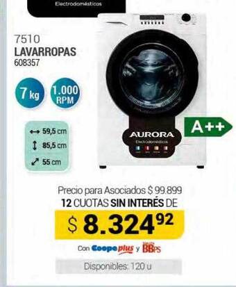 Cooperativa Obrera Lavarropas oferta