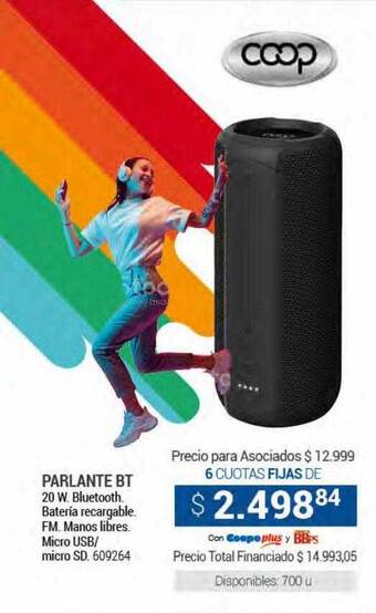 Cooperativa Obrera Parlante bt coop oferta