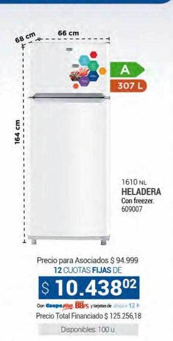 Cooperativa Obrera Heladera oferta