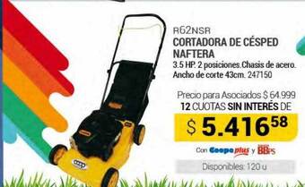 Cooperativa Obrera Cortadora de césped naftera oferta