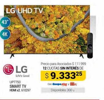 Cooperativa Obrera Lg smart tv oferta