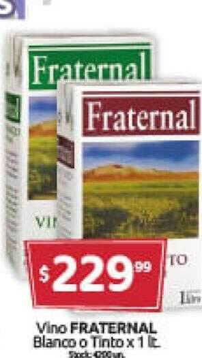 Cordiez Vino fraternal blanco o tinto oferta